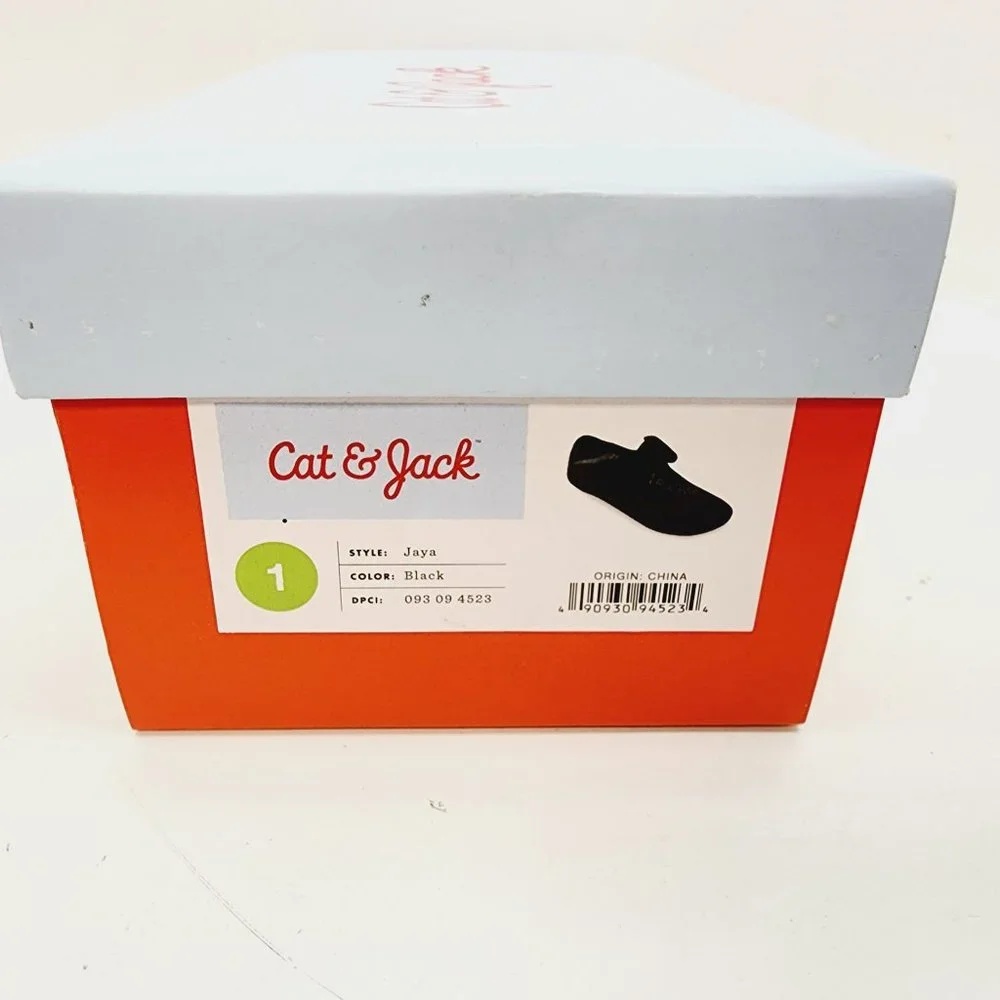 Girls Cat & Jack Mary Jane Shoes‎ - Jaya - Black - Size 1
